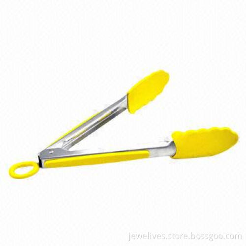11.2-inch metal handle tongs for picnic supply